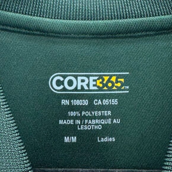 Cal Poly Shirt Womens Sz M Core 365 San Luis Obispo CA Mustangs Golf Polo Green - Picture 8 of 11